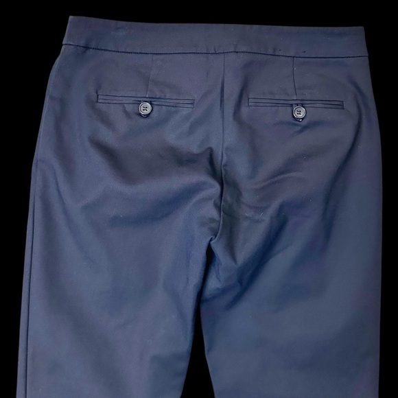 Club Monaco ‘Aveena’ Polished Zip-Pocket Side-Slit Pant in “Aviator Navy” Size 2 - Picture 12 of 16